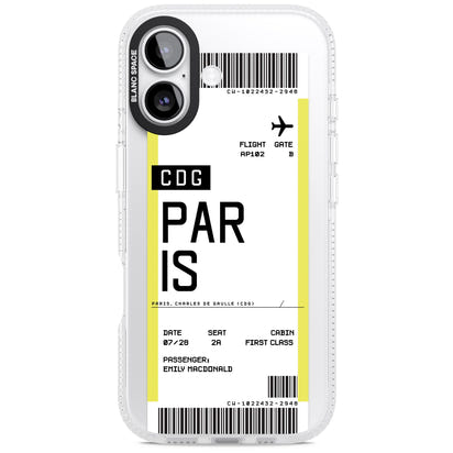 Personalised Paris Boarding Pass