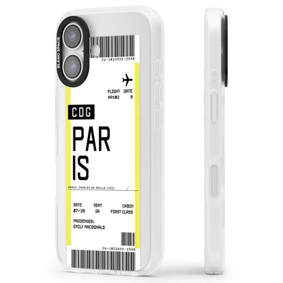 Personalised Paris Boarding Pass