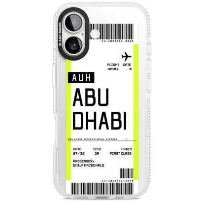 Personalised Abu Dhabi Boarding Pass