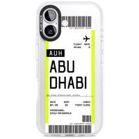 Personalised Abu Dhabi Boarding Pass