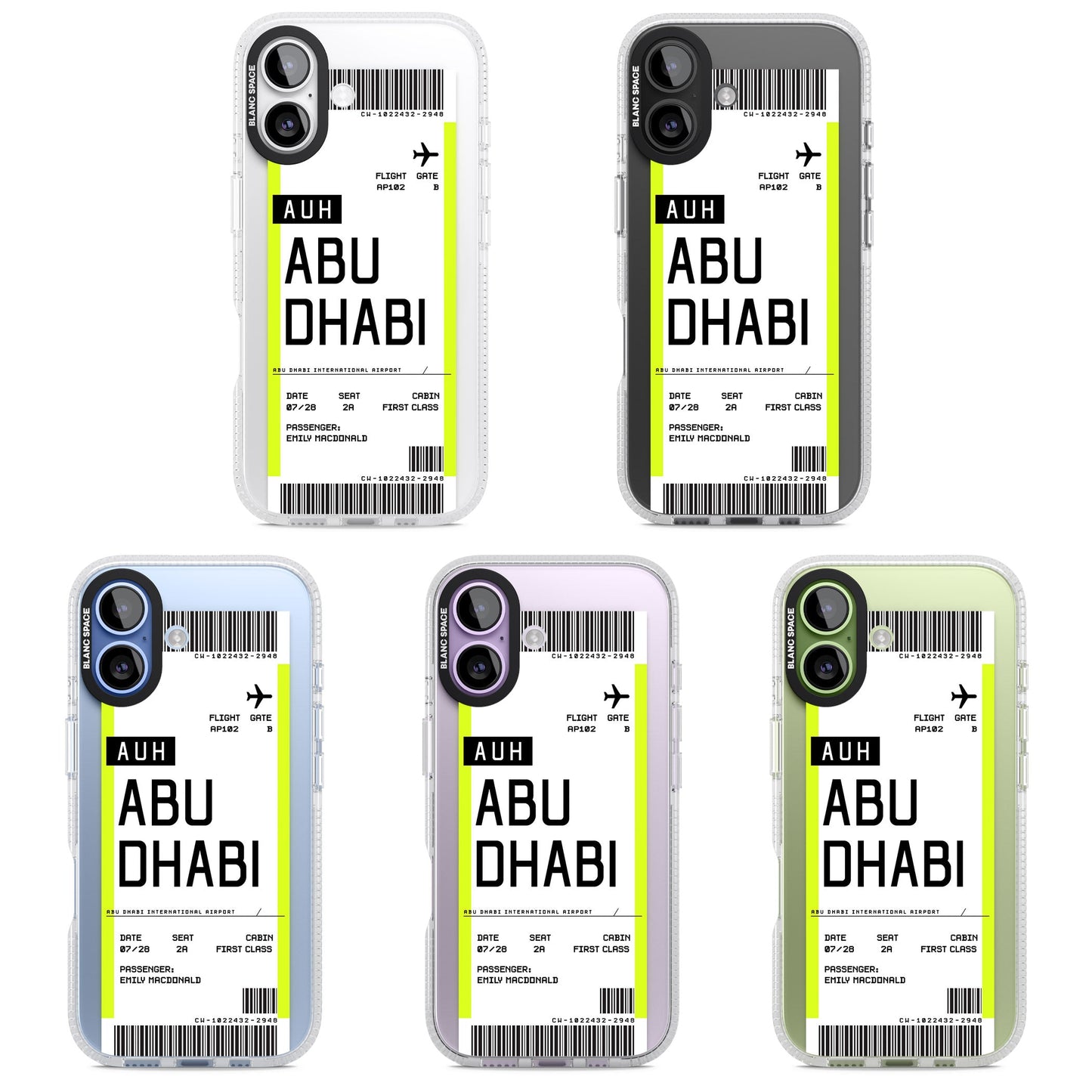 Personalised Abu Dhabi Boarding Pass