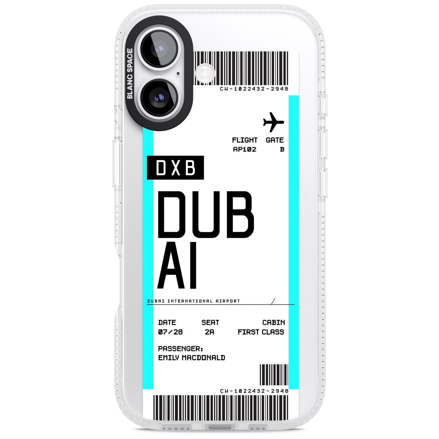 Personalised Dubai Boarding Pass