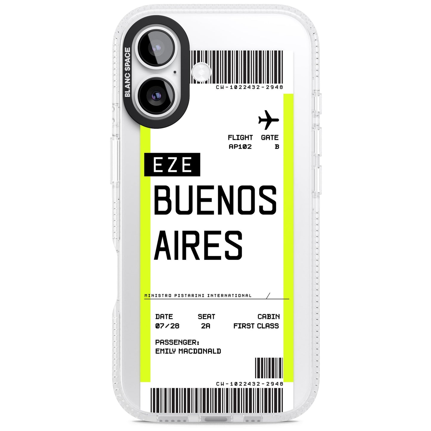 Personalised Buenos Aires Boarding Pass