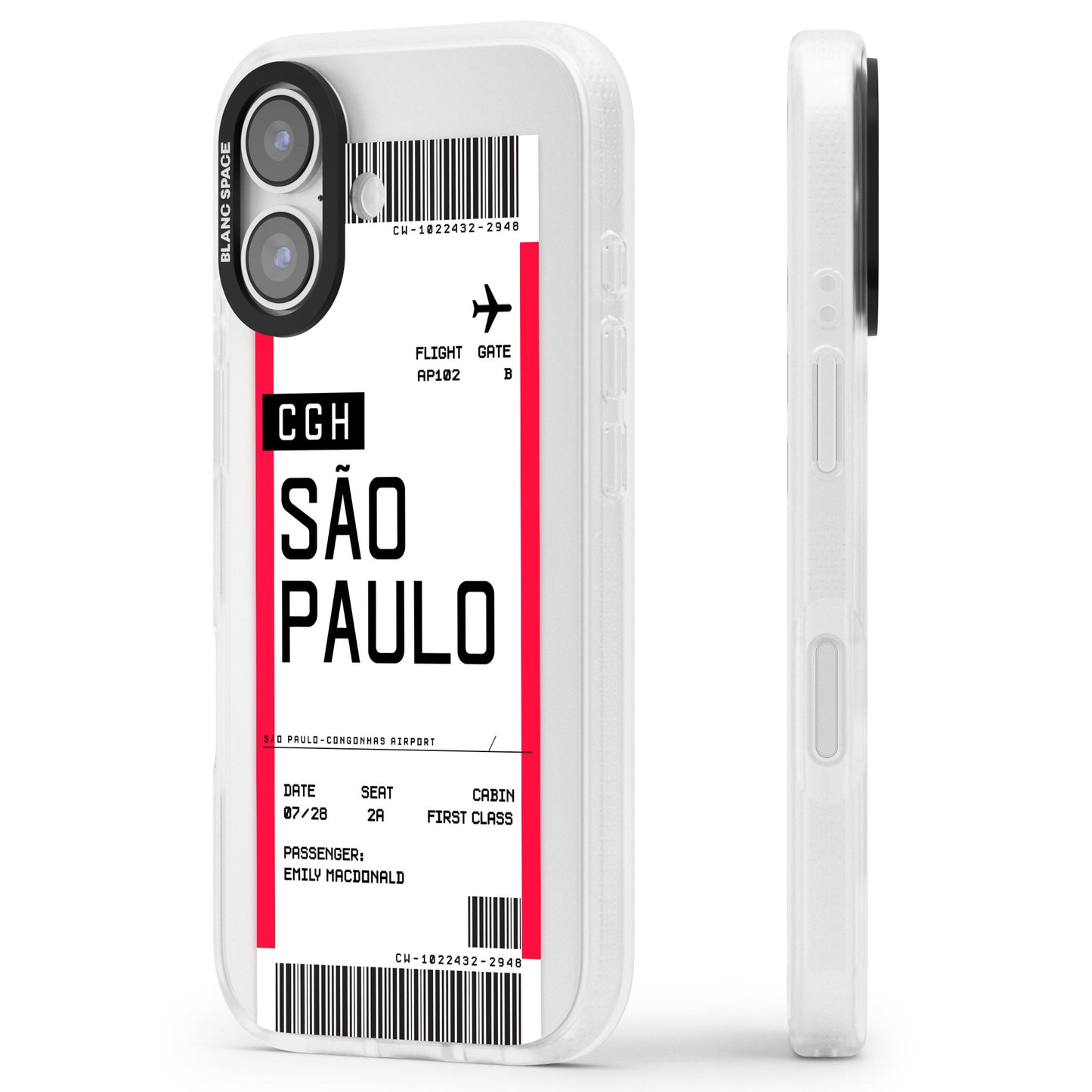 Personalisierte Bordkarte für São Paulo