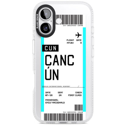 Personalised Cancún Boarding Pass