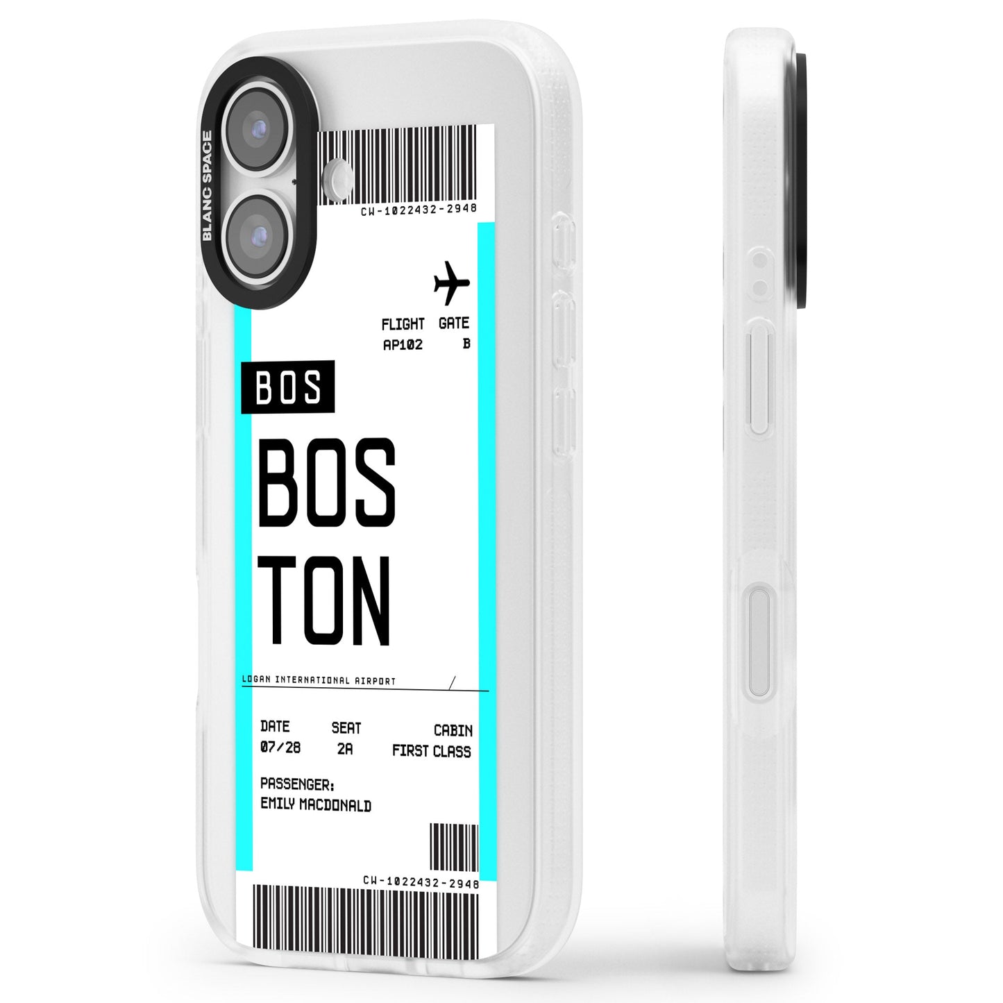 Personalised Boston Boarding Pass