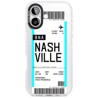Carte d'embarquement personnalisée pour Nashville