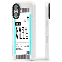 Carte d'embarquement personnalisée pour Nashville