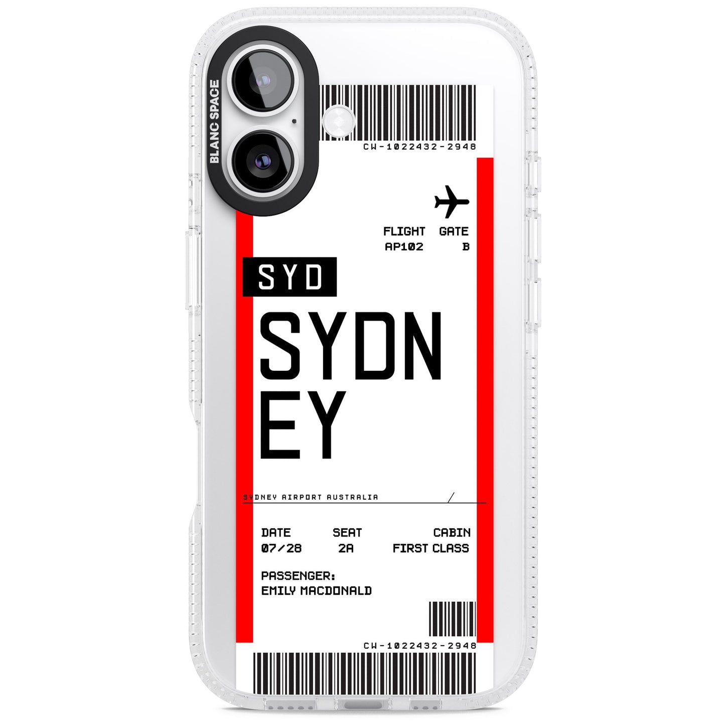 Personalised Sydney Boarding Pass