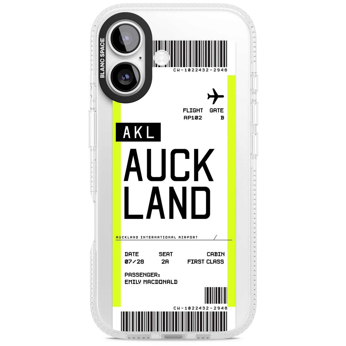Personalised Auckland Boarding Pass
