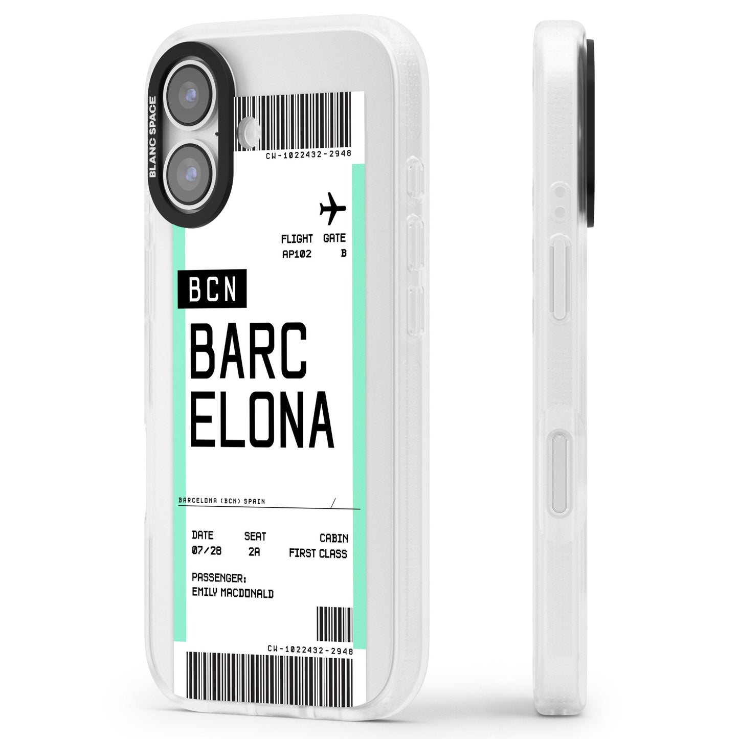 Personalised Barcelona Boarding Pass