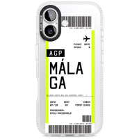Personalised Málaga Boarding Pass