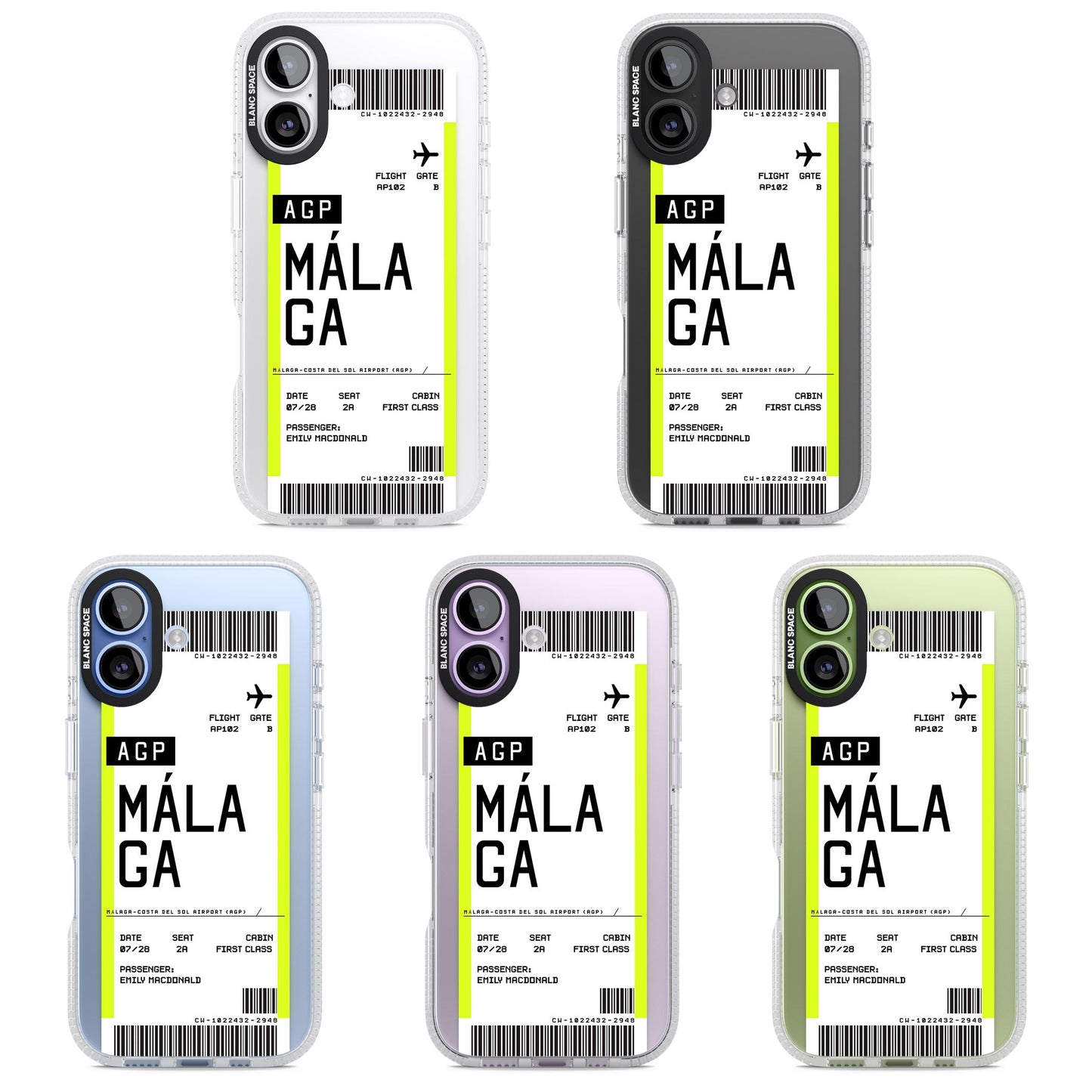 Personalised Málaga Boarding Pass