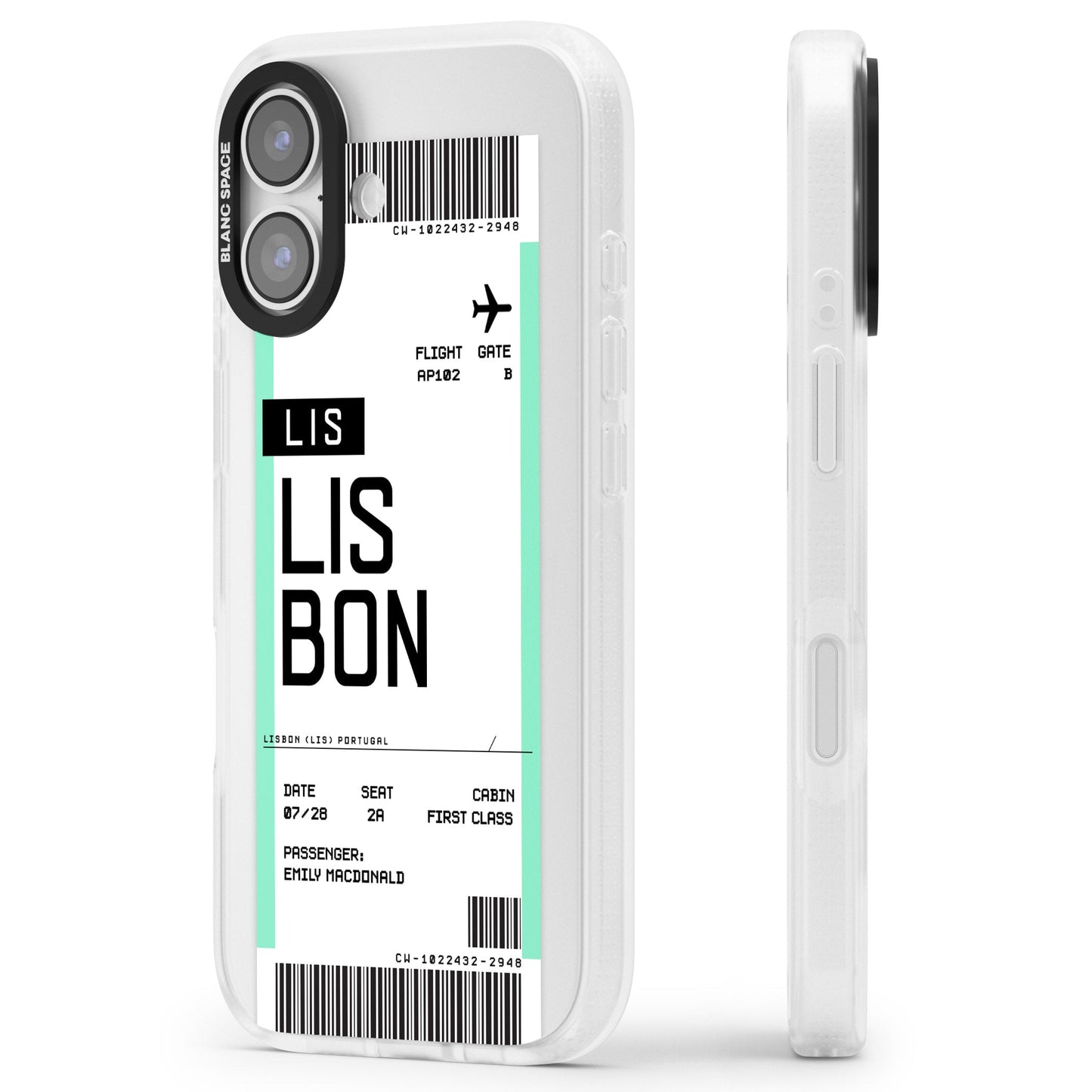 Personalised Lisbon Boarding Pass