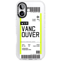 Personalised Vancouver Boarding Pass