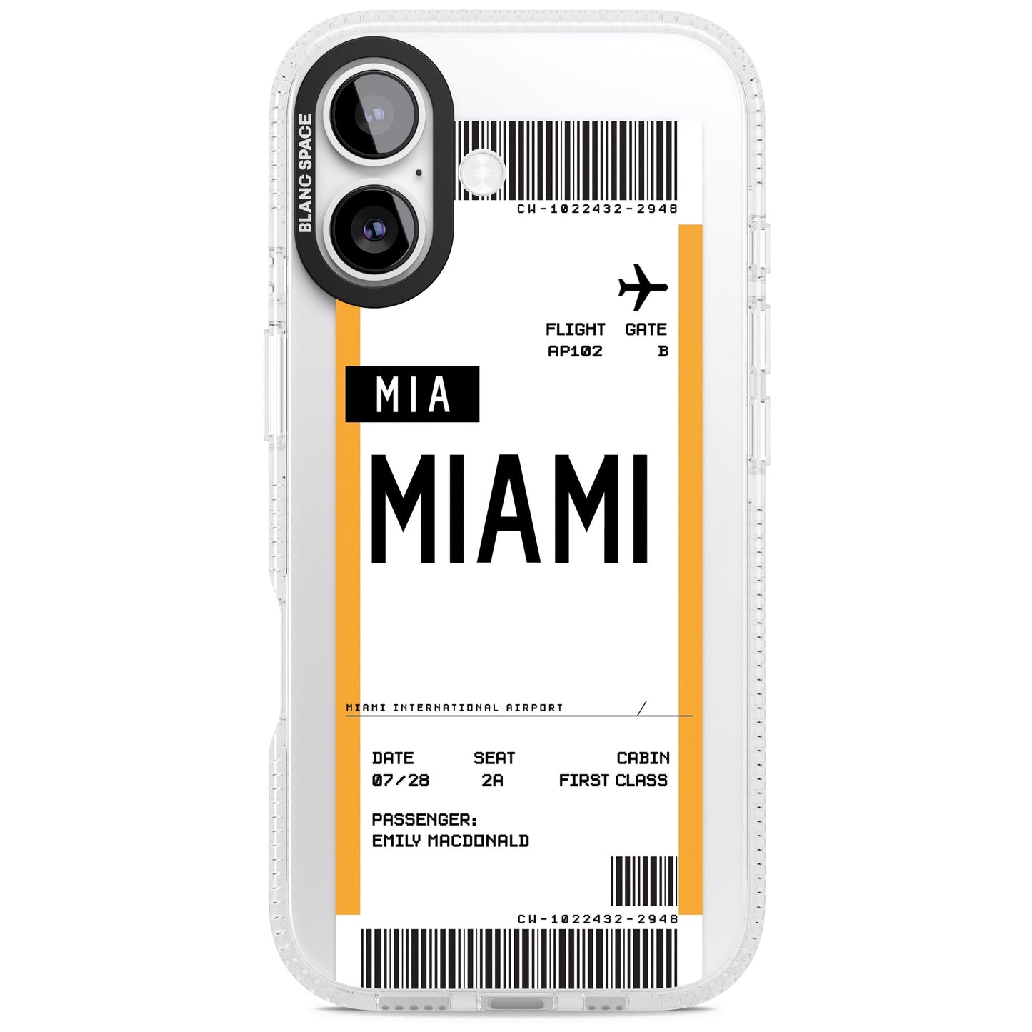 Personalised Miami Boarding Pass