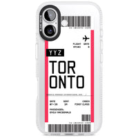 Personalised Toronto Boarding Pass