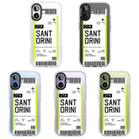 Personalisierte Bordkarte für Santorini