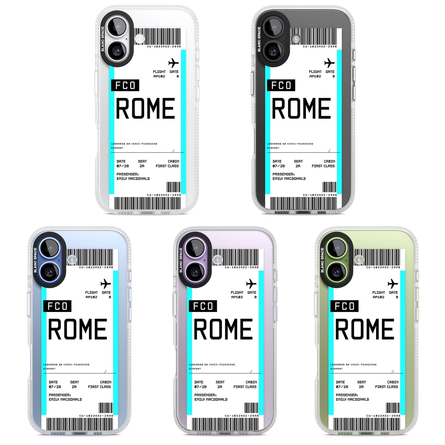 Personalised Rome Boarding Pass
