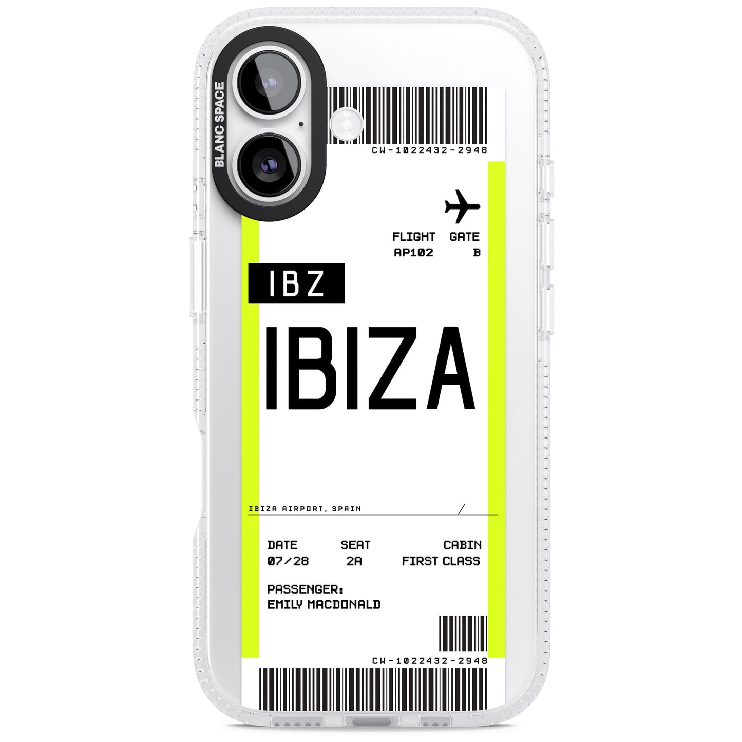 Personalised Ibiza Boarding Pass