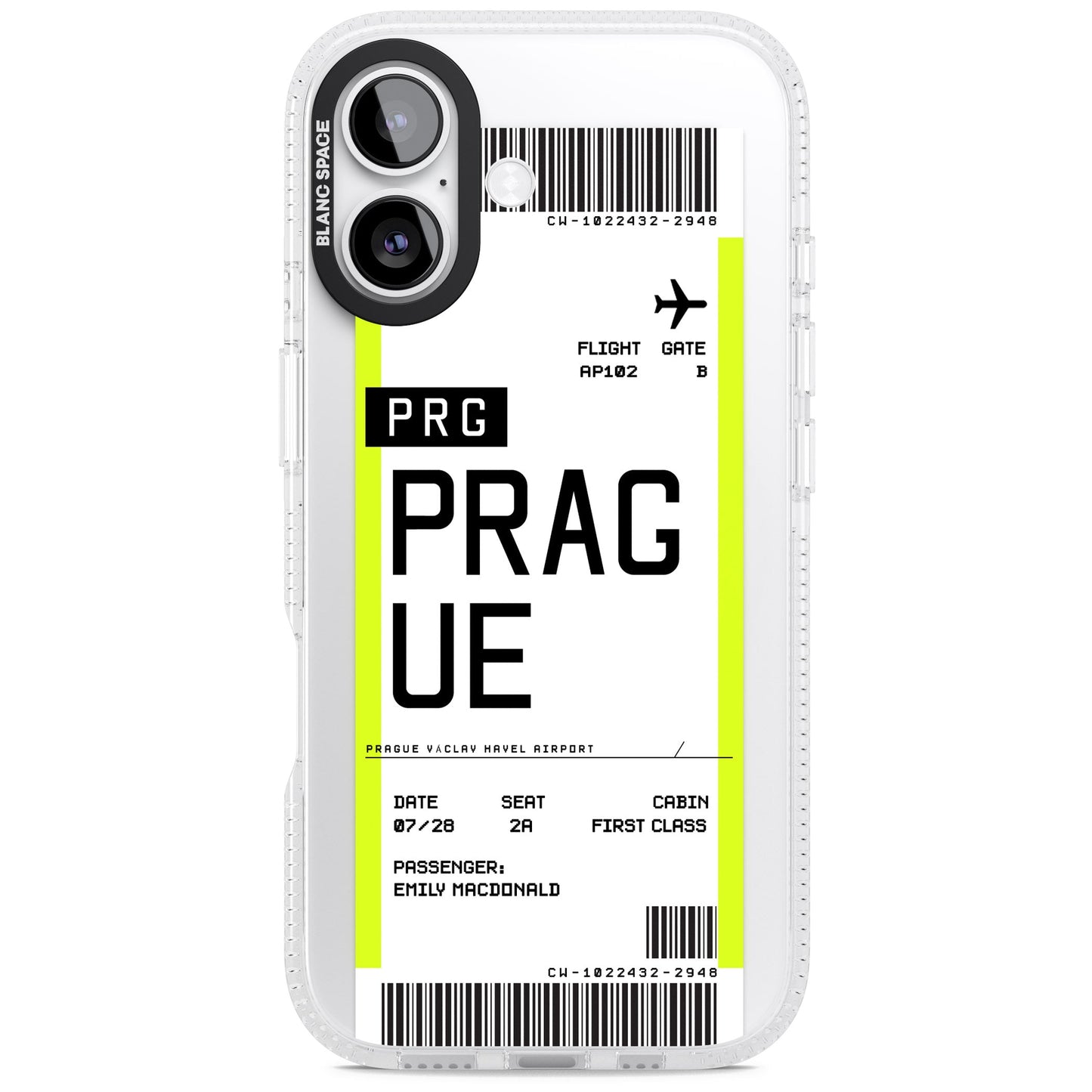 Personalised Prague Boarding Pass
