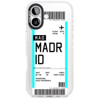 Personalised Madrid Boarding Pass