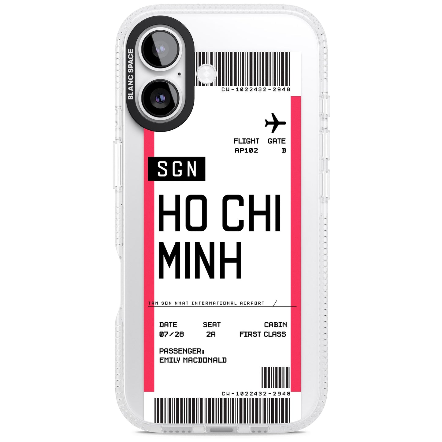 Personalised Ho Chi Minh Boarding Pass