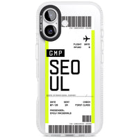 Personalised Seoul Boarding Pass