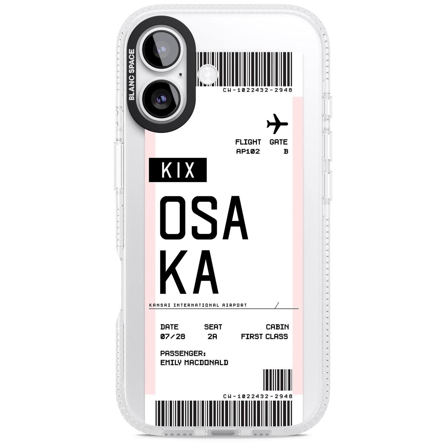 Personalised Osaka Boarding Pass