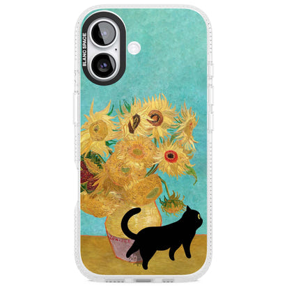 Cat with Van Gogh's Sunflowers