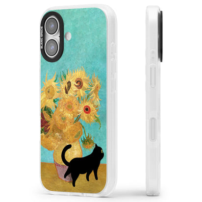 Cat with Van Gogh's Sunflowers