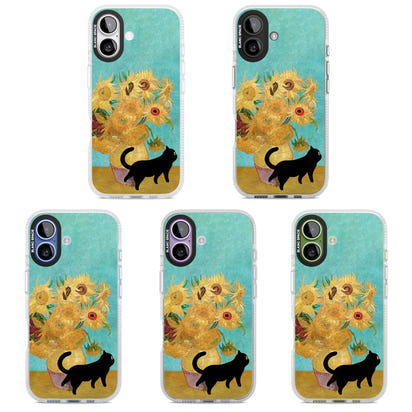 Cat with Van Gogh's Sunflowers