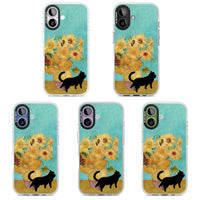 Cat with Van Gogh's Sunflowers