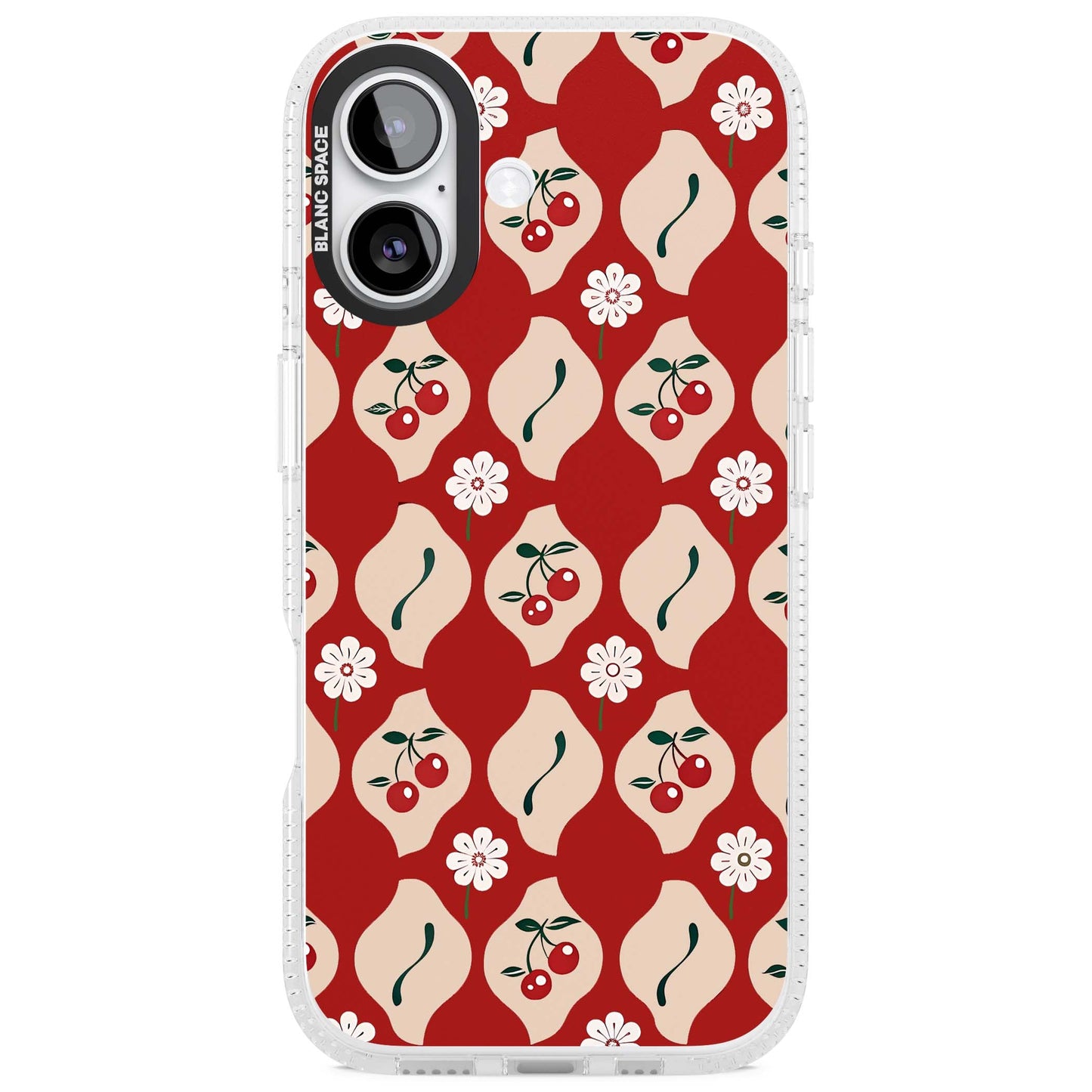 Vintage Cherry Diamond Pattern