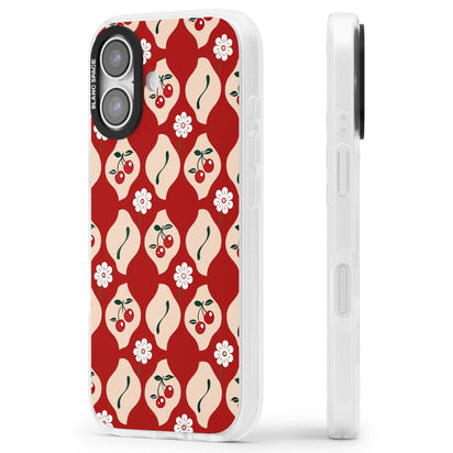 Vintage Cherry Diamond Pattern