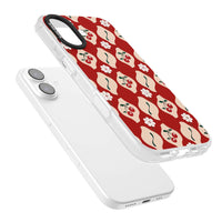 Vintage Cherry Diamond Pattern