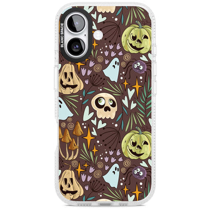 Goblincore Cartoon Halloween Pattern