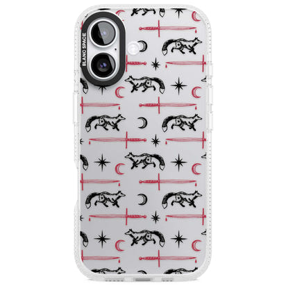 Motif renard et lame