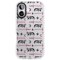 Motif renard et lame