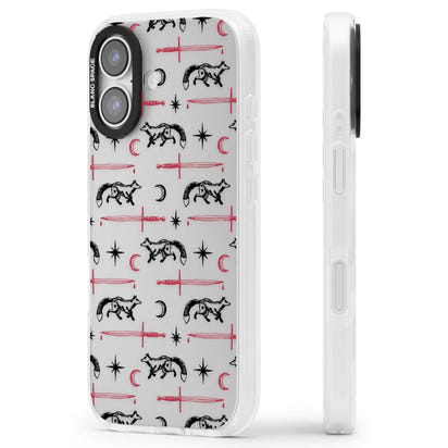 Motif renard et lame