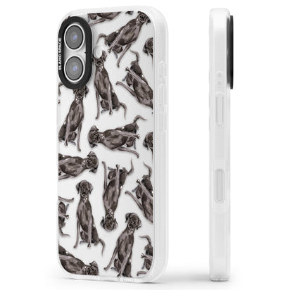 Black Labrador Watercolor Pattern