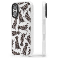 Black Labrador Watercolor Pattern