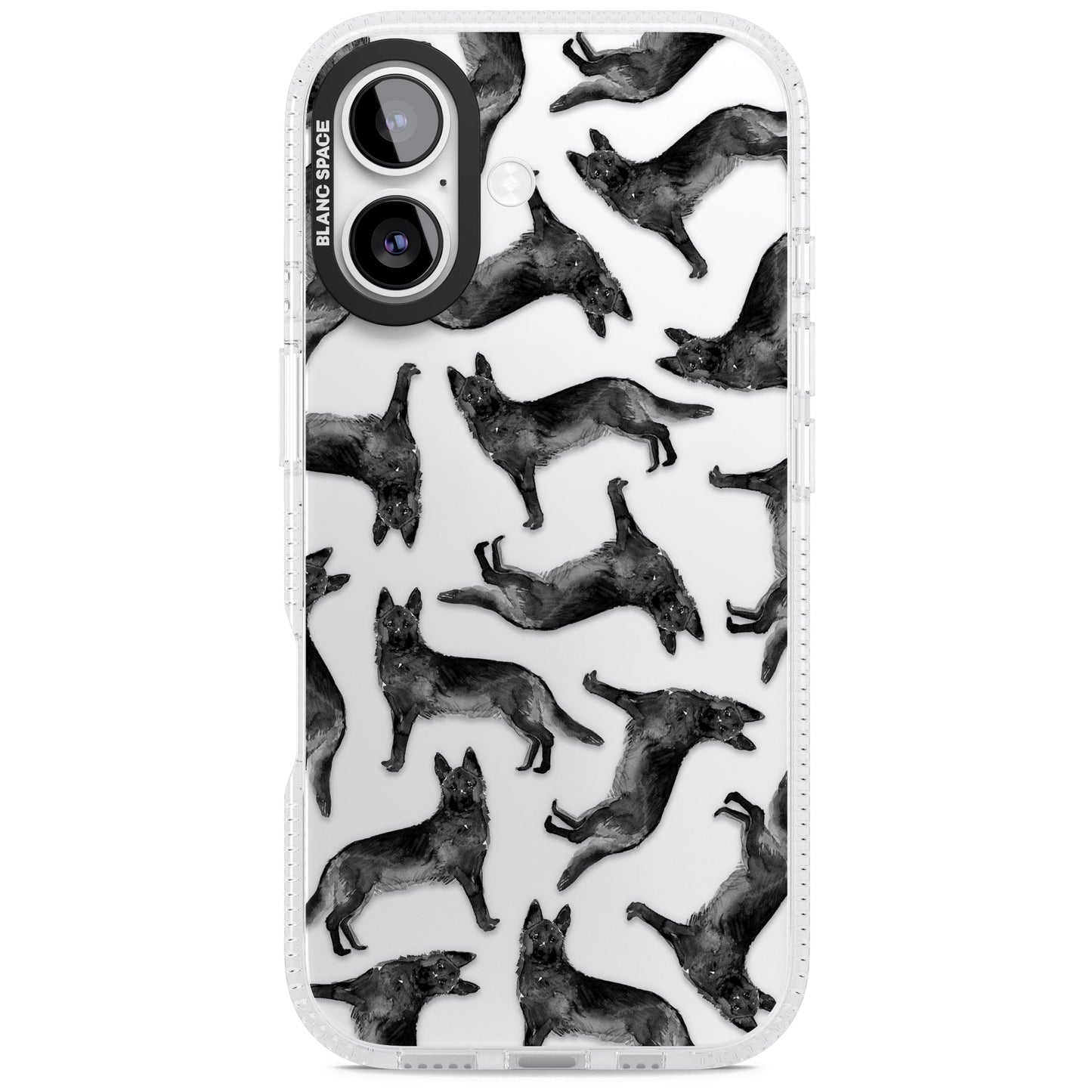 German Shepherd Pattern Black