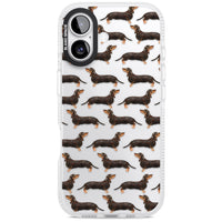 Dachshund Pattern Black Tan