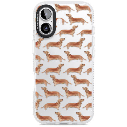 Dachshund Watercolor Dog Pattern