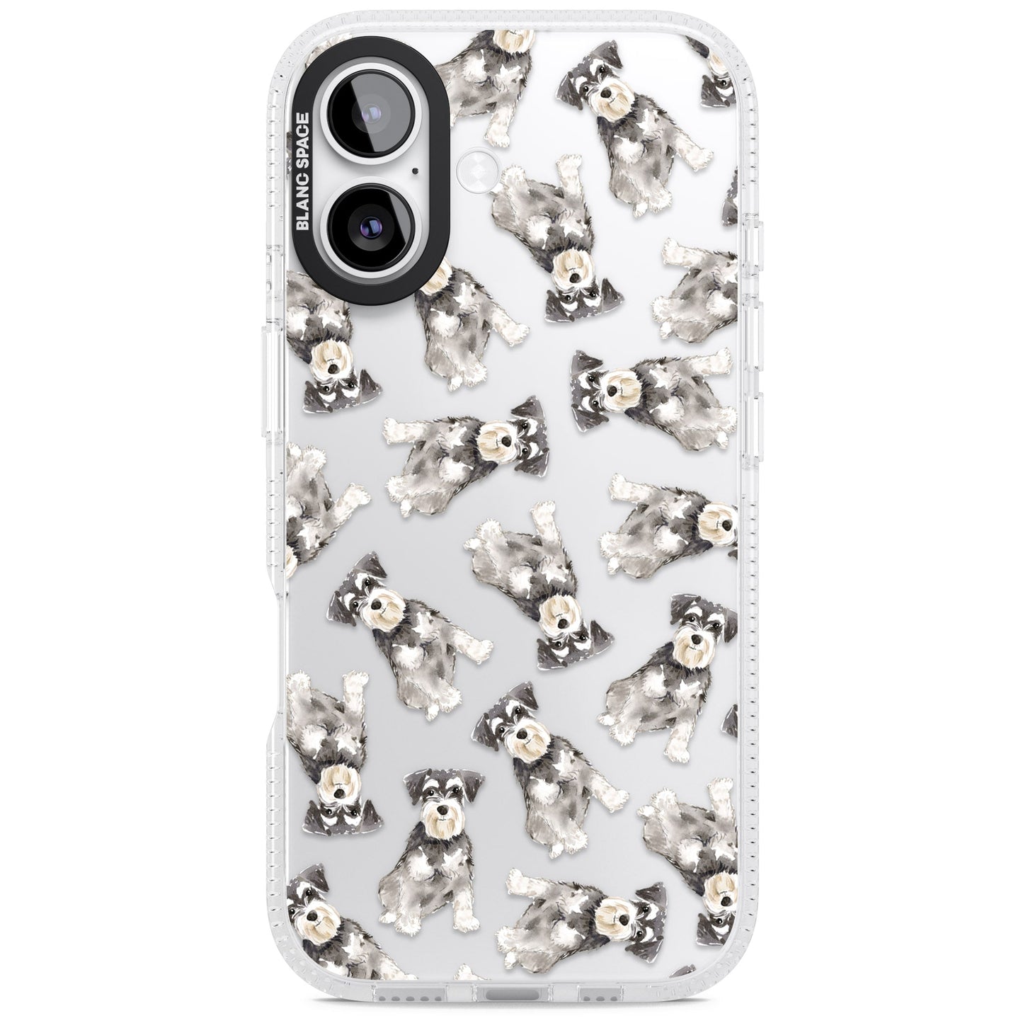 Aquarellzeichnung eines Zwergschnauzers