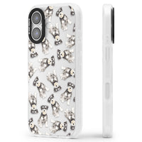 Aquarellzeichnung eines Zwergschnauzers