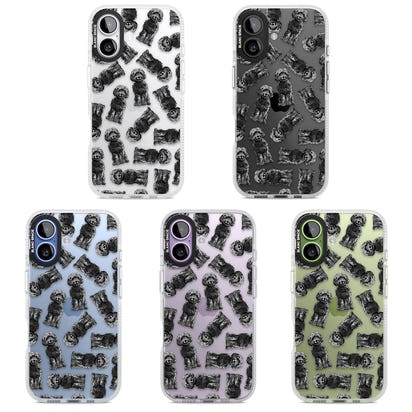 Black Cockapoo Watercolor