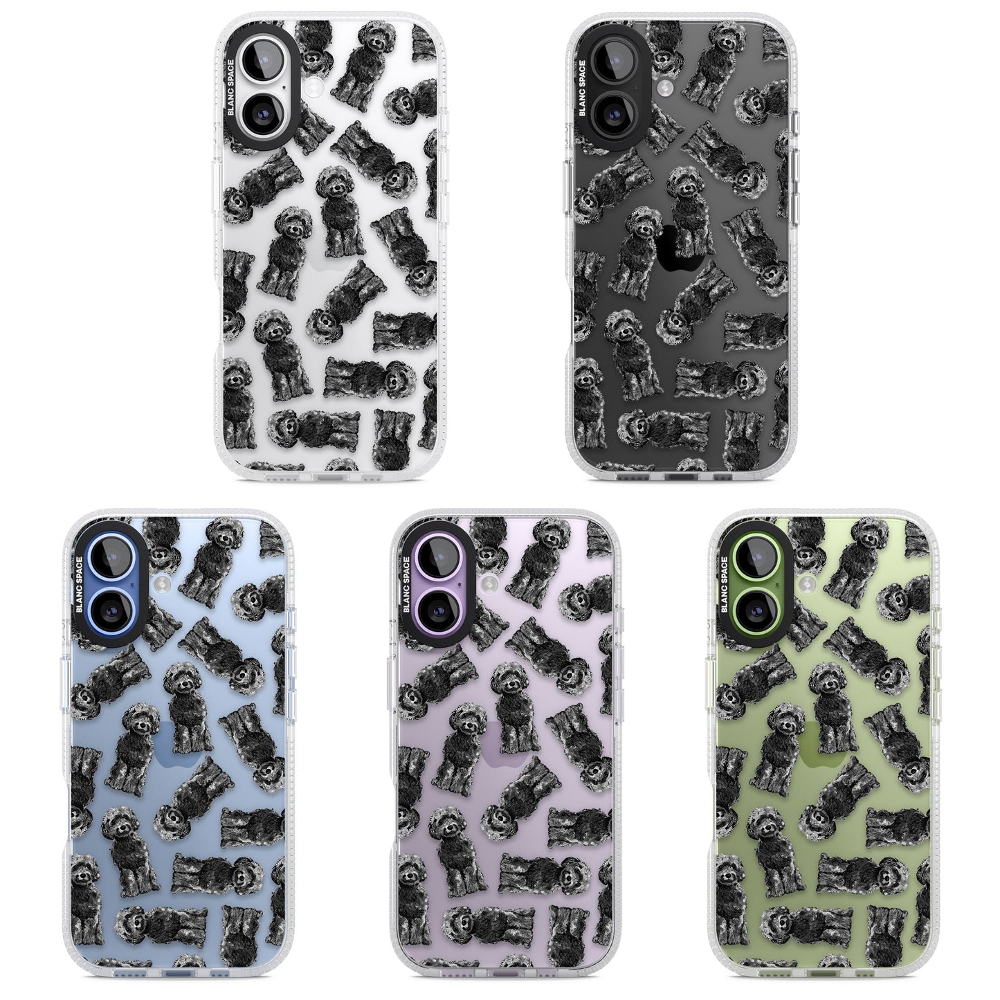 Black Cockapoo Watercolor