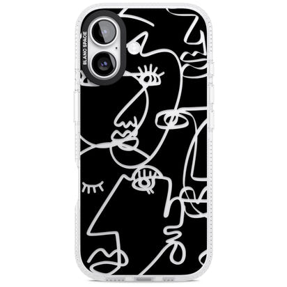 Abstract Line Art Clear Black